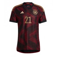Camiseta Alemania Ilkay Gundogan #21 Visitante Equipación Mundial 2022 manga corta
